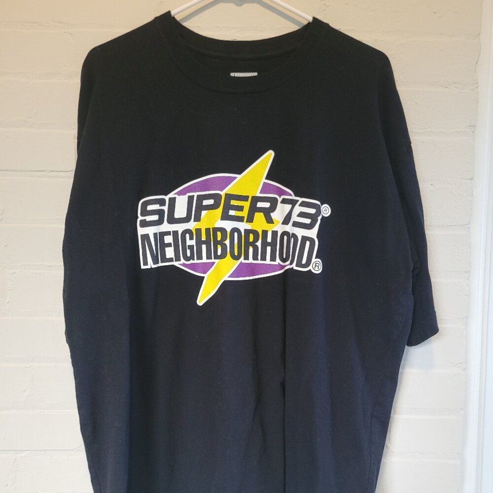 NEIGHBORHOOD x SUPER73 Bolt Graphic T-Shirt Collab - Size XL